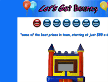 Tablet Screenshot of letsgetbouncy.com